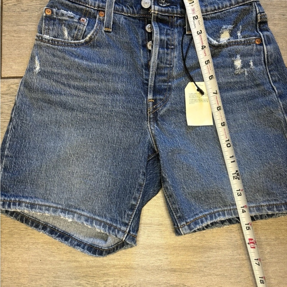 Levi's 501 Original High-Rise Mid-Thigh Jean Shorts Size 25 (US 3)